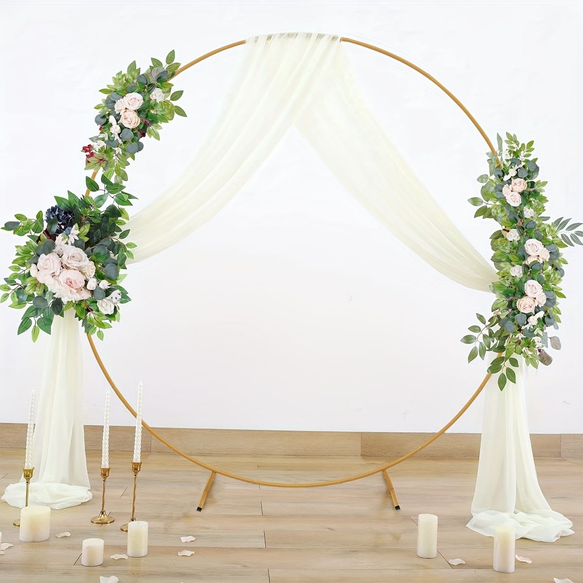 Wedding Balloon Arch - 5.9-6.6-7FT معدن دائري بالون قوس حامل