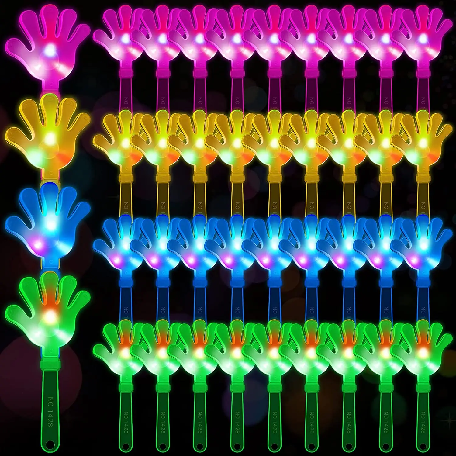 Wedding Event Supply - 12 قطعة المصفقون اليد تضيء LED