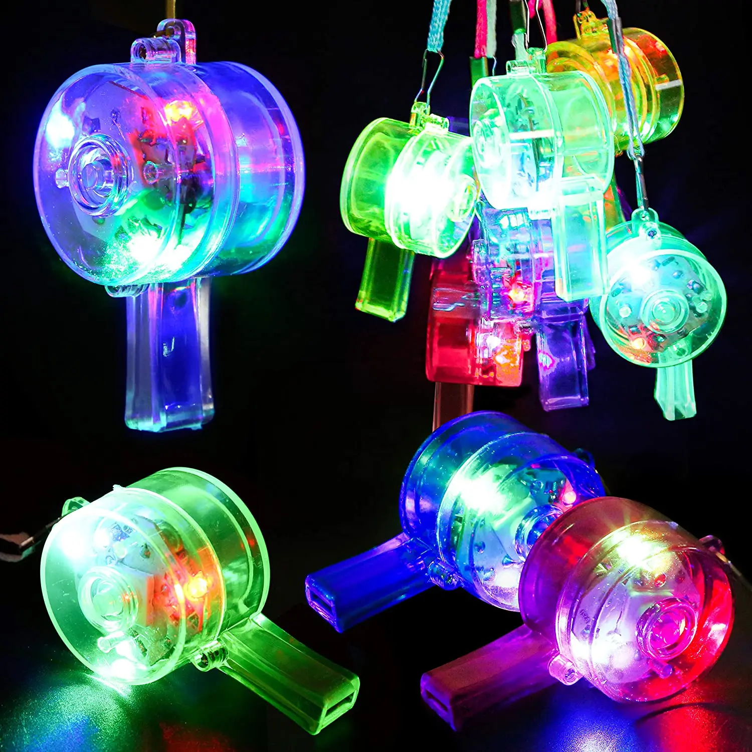 Wedding Supply In Bulk - صفارات مضيئة LED، صفارات متوهجة بالجملة،