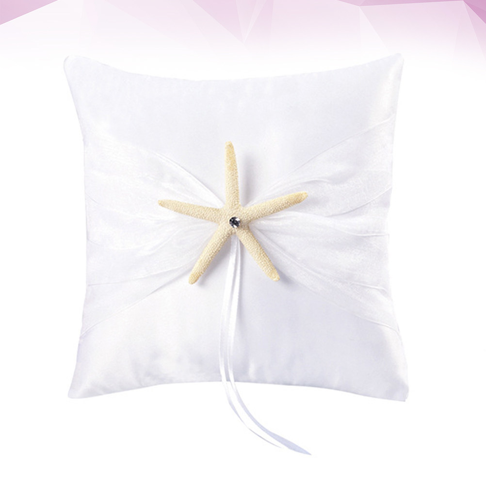 Ring Bearer Pillow - وسادة خاتم زفاف رومانسية بتصميم نجم