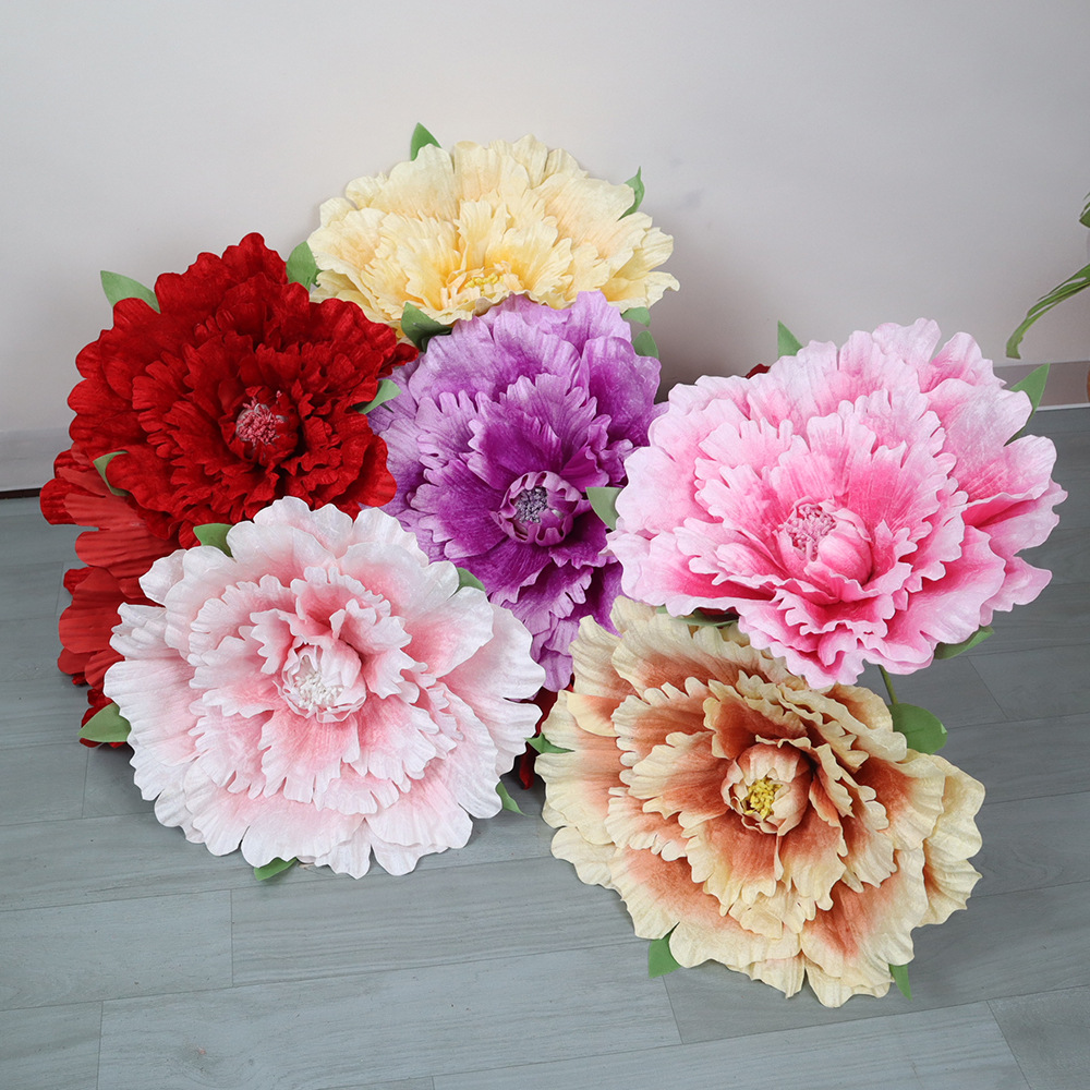 Wedding Supply In Bulk - زهور الفاوانيا المخملية العملاقة بحجم 30-80