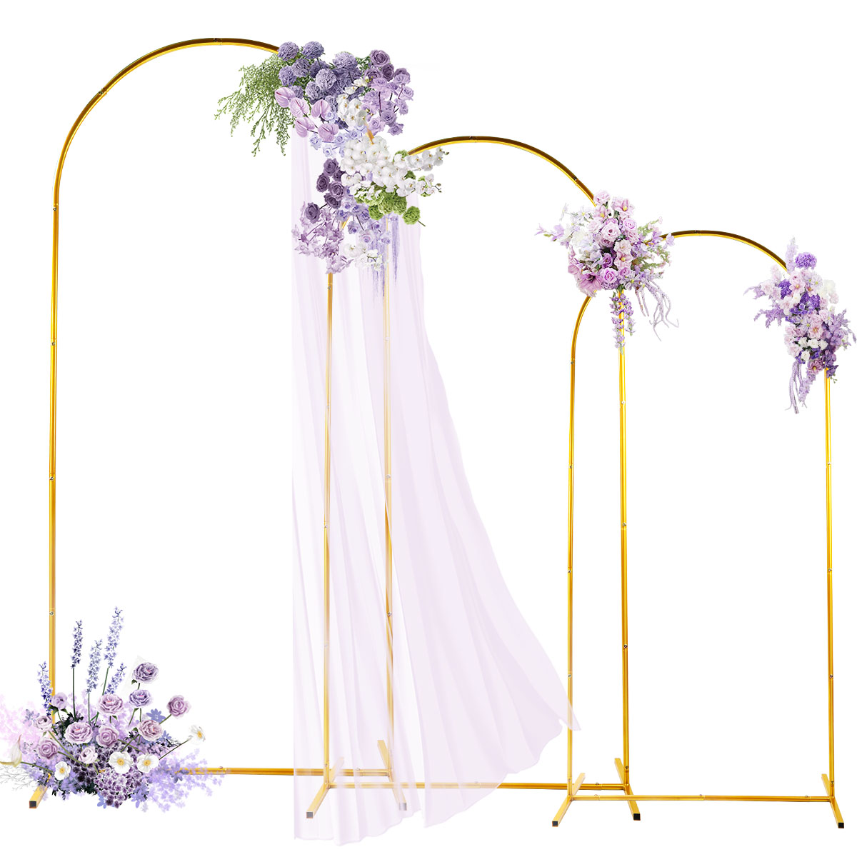 Wedding Balloon Arch - 3 عبوات من مجموعات القوس المعدني
