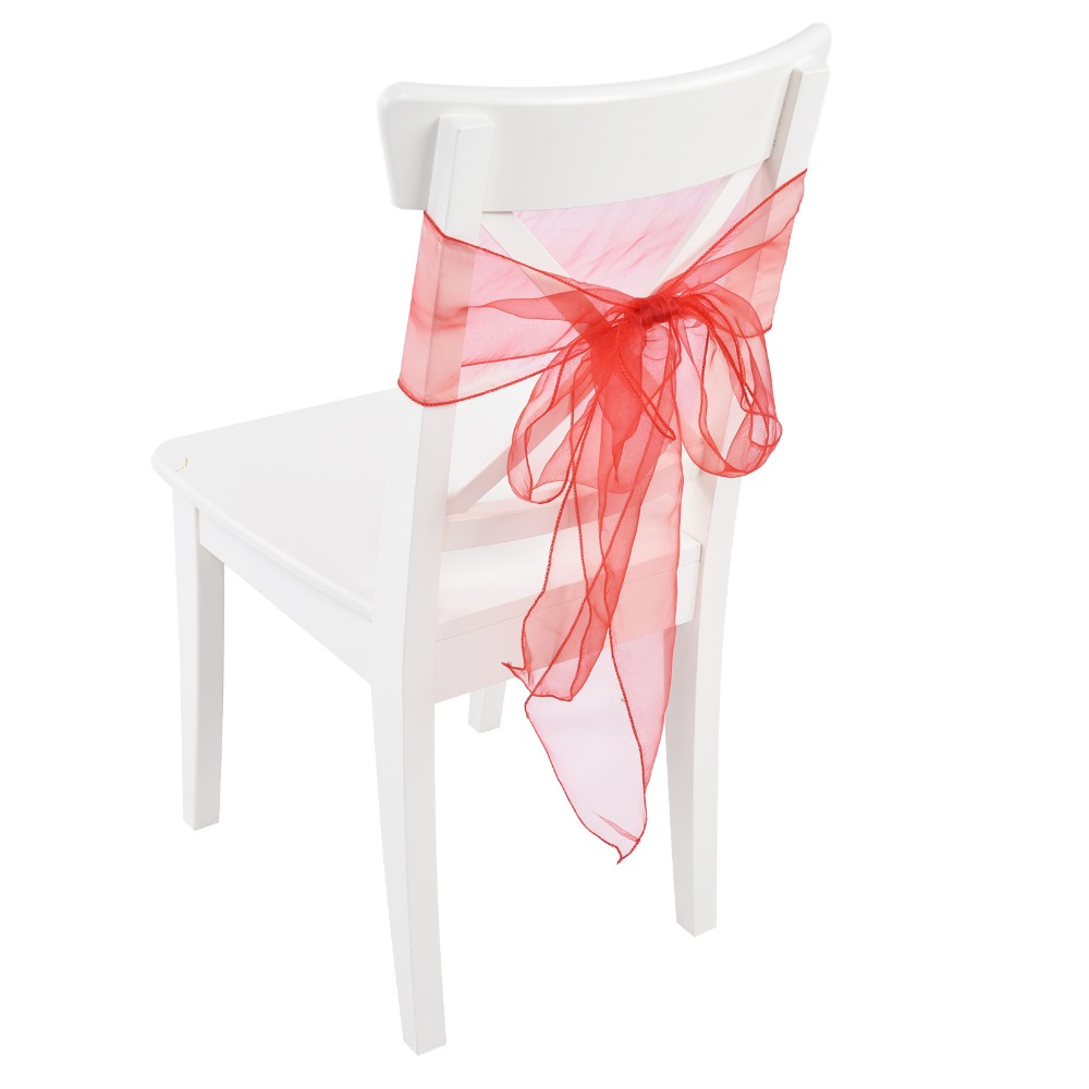 10 قطع من أربطة الكراسي الأورج - مراجعة Chair Sash Organza وسعره
