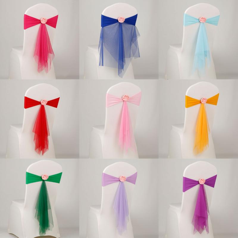 قطعة واحدة من أشرطة الكراسي ال - مراجعة Chair Sash Organza وسعره