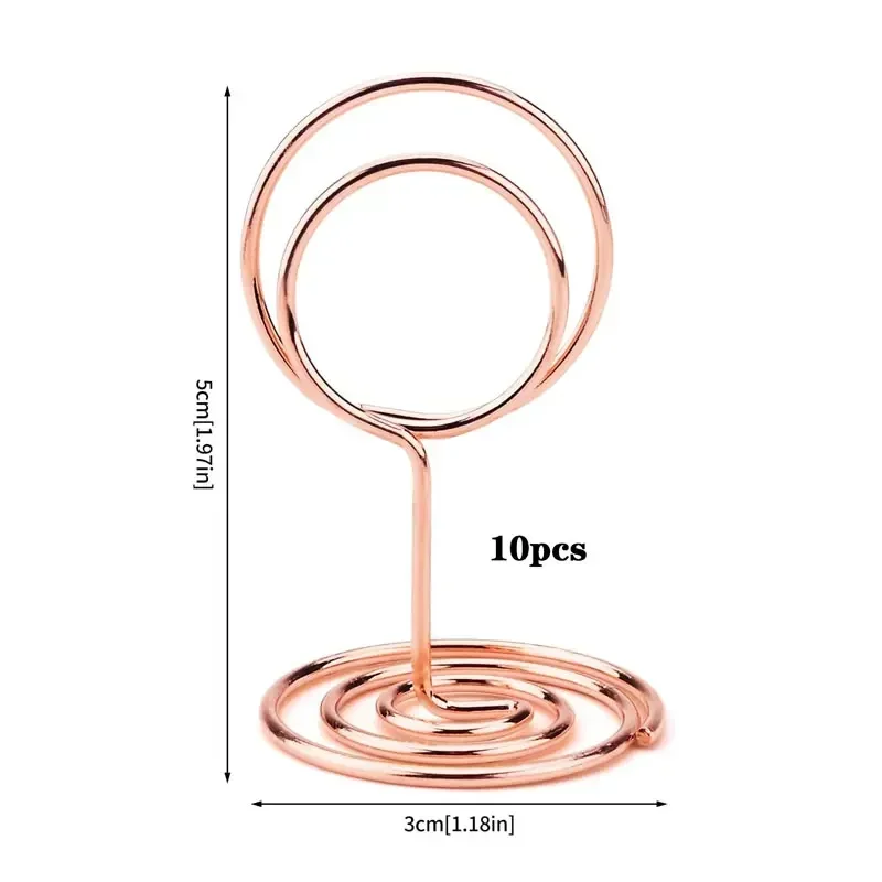 10 قطع من حاملات بطاقات المعدن - مراجعة Table Number Gold وسعره