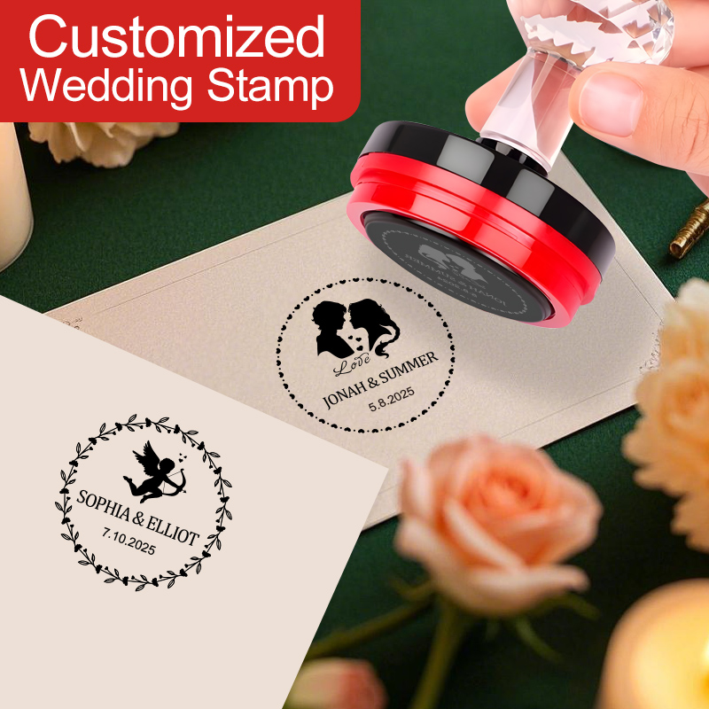 ختم مخصص لقرطاسية الزفاف - أدو - مراجعة Wedding Event Supply وسعره