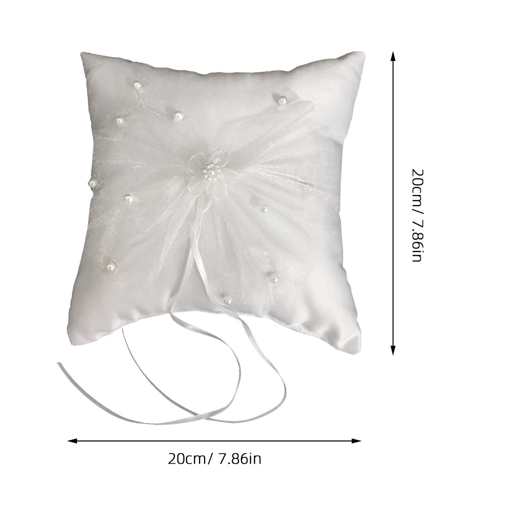 وسادة خواتم للعروس مزينة بالزه - مراجعة Ring Bearer Pillow وسعره