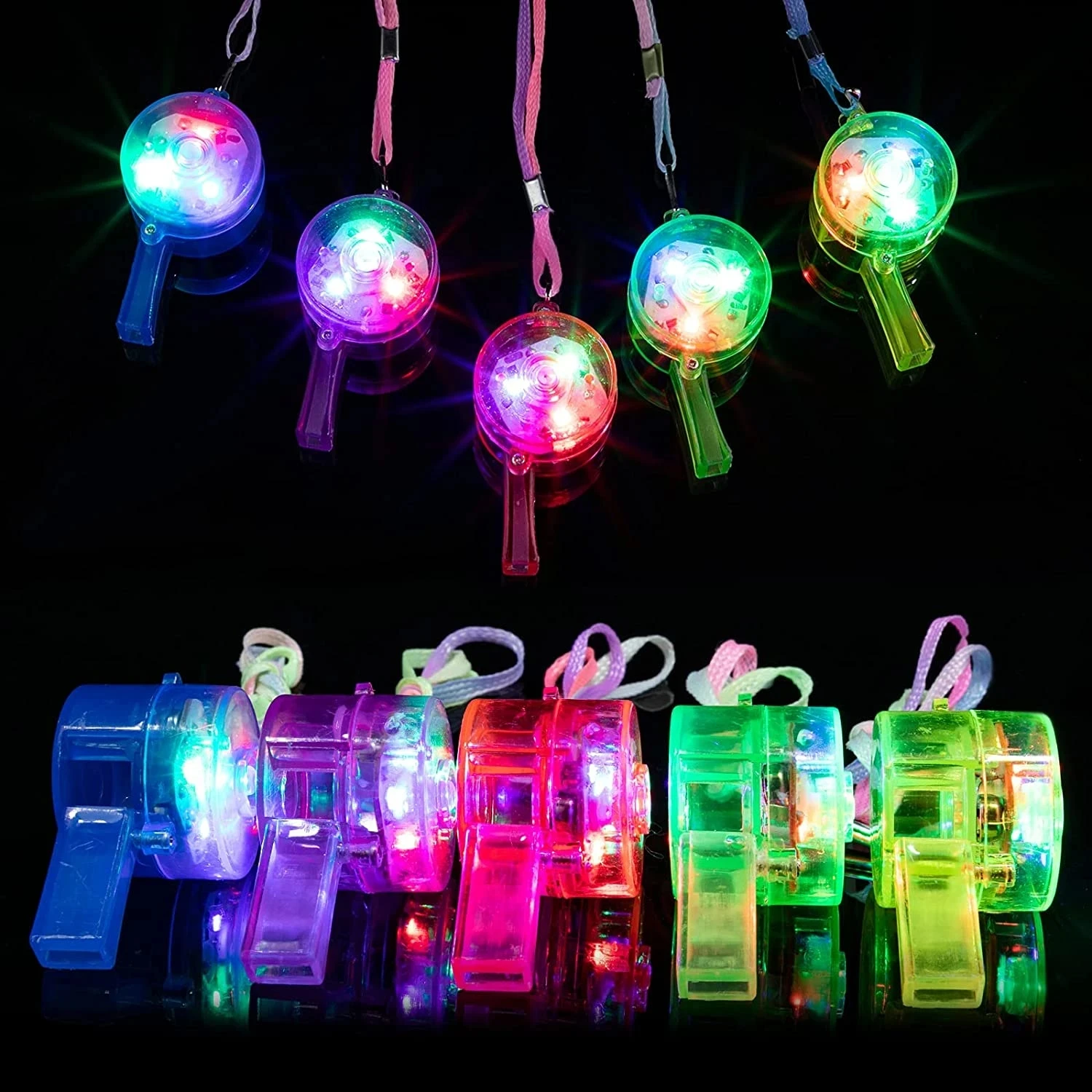 صفارات مضيئة LED، صفارات متوهج - مراجعة Wedding Supply In Bulk وسعره