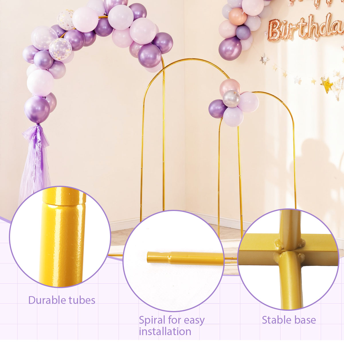 3 عبوات من مجموعات القوس المعد - مراجعة Wedding Balloon Arch وسعره
