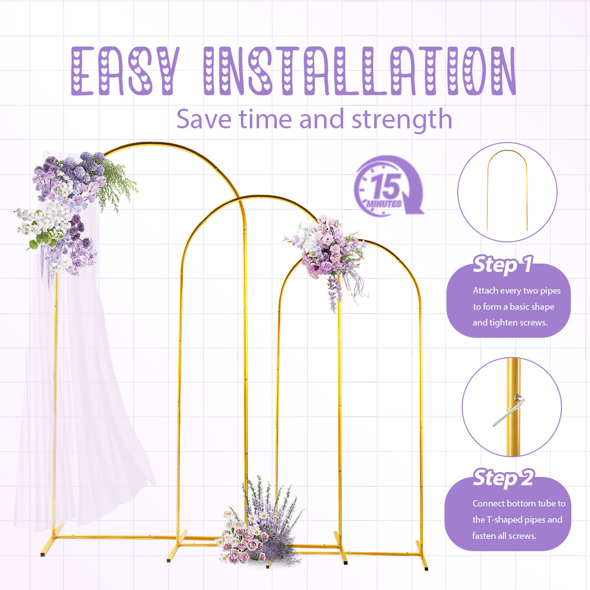 3 عبوات من مجموعات القوس المعد - مراجعة Wedding Balloon Arch وسعره