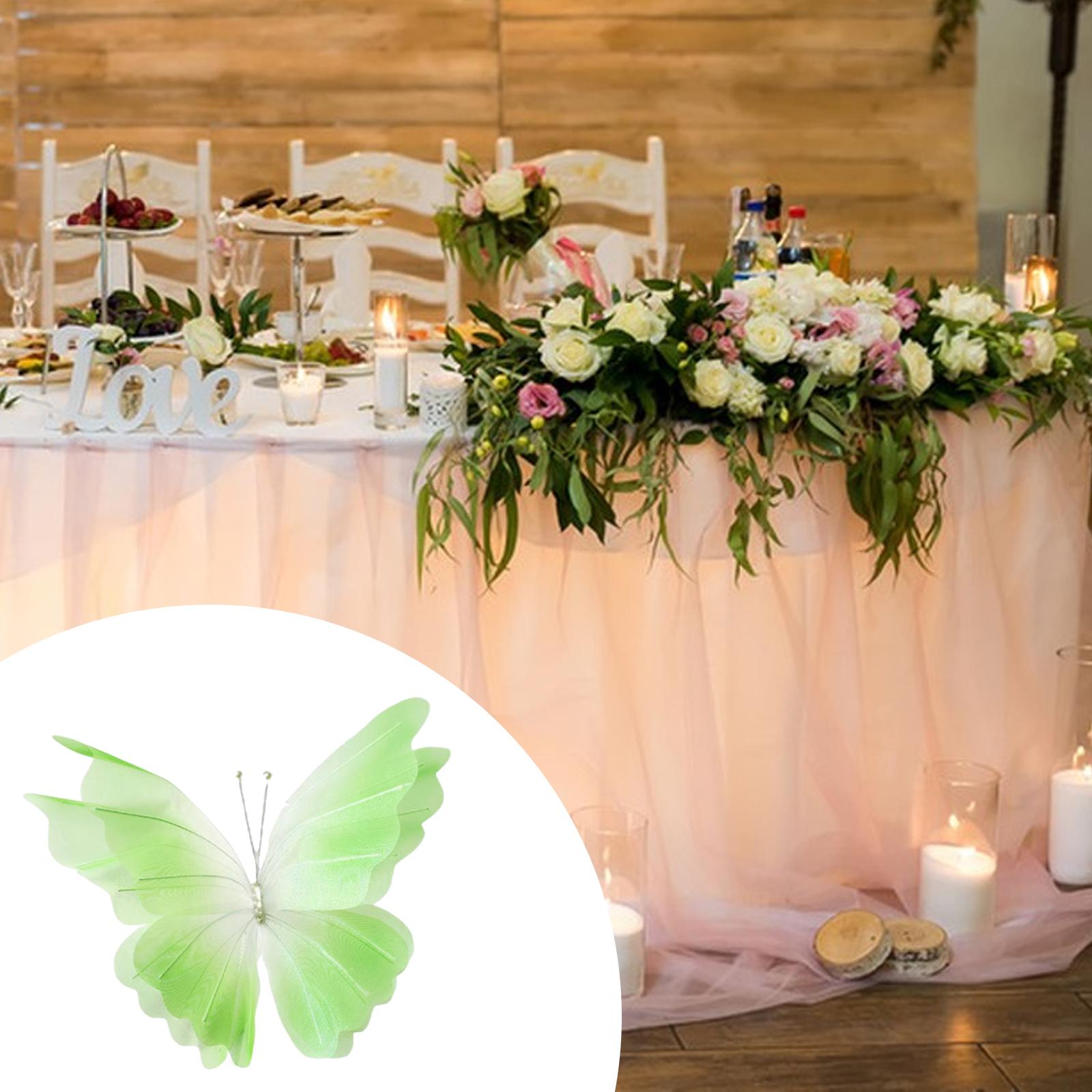 فراشات اصطناعية ضخمة من الشبك  - مراجعة Wedding Supply Shops وسعره